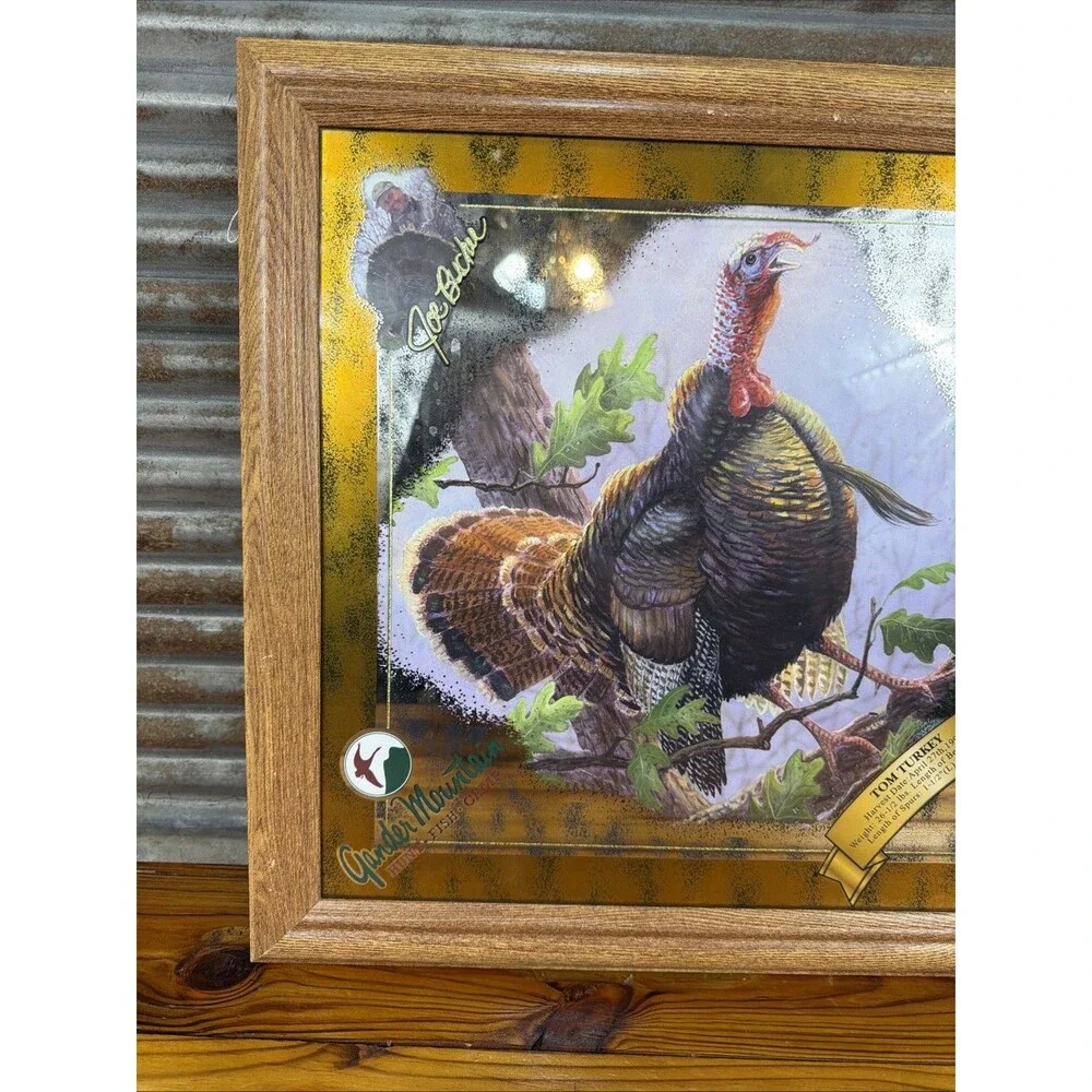 RARE MILLER HIGH LIFE MIRROR SIGN TOM TURKEY BY JOE BUCHER (346) LOW NUMBER 1999